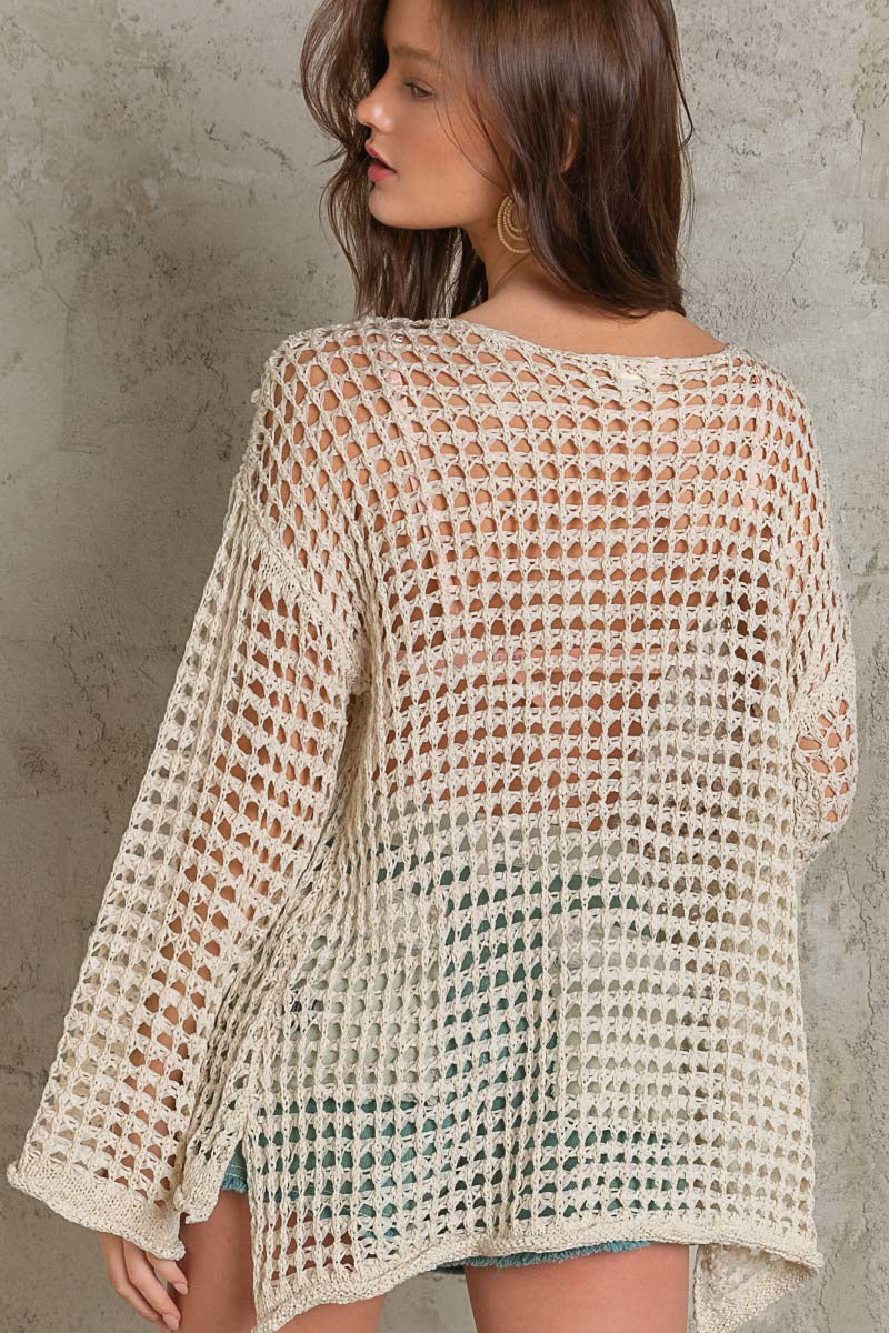 POL Favorite Open Weave Top