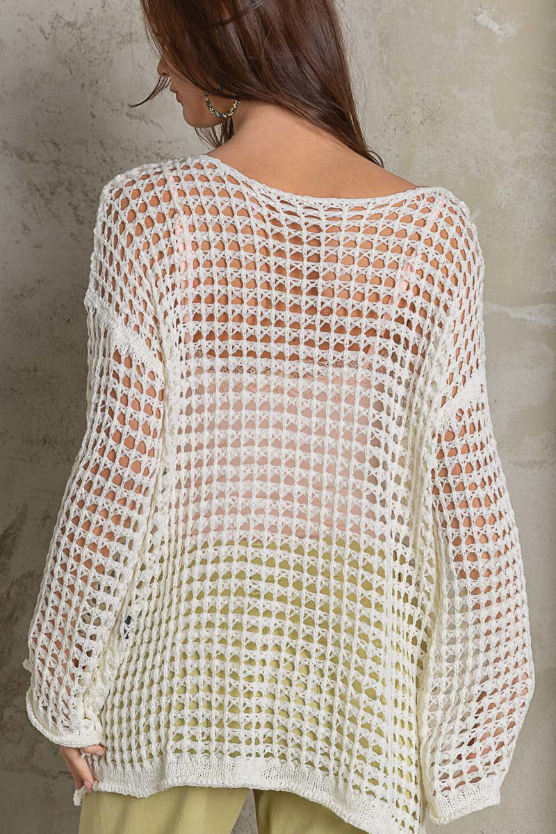 POL Favorite Open Weave Top