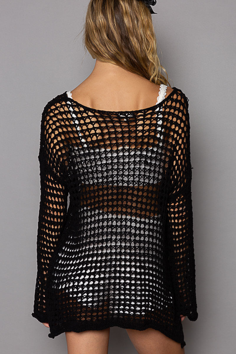 POL Favorite Open Weave Top