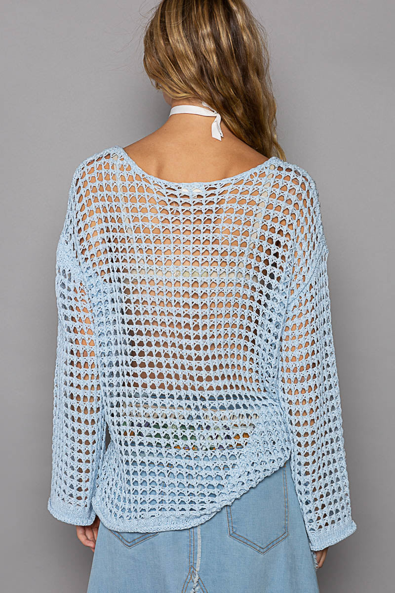 POL Favorite Open Weave Top