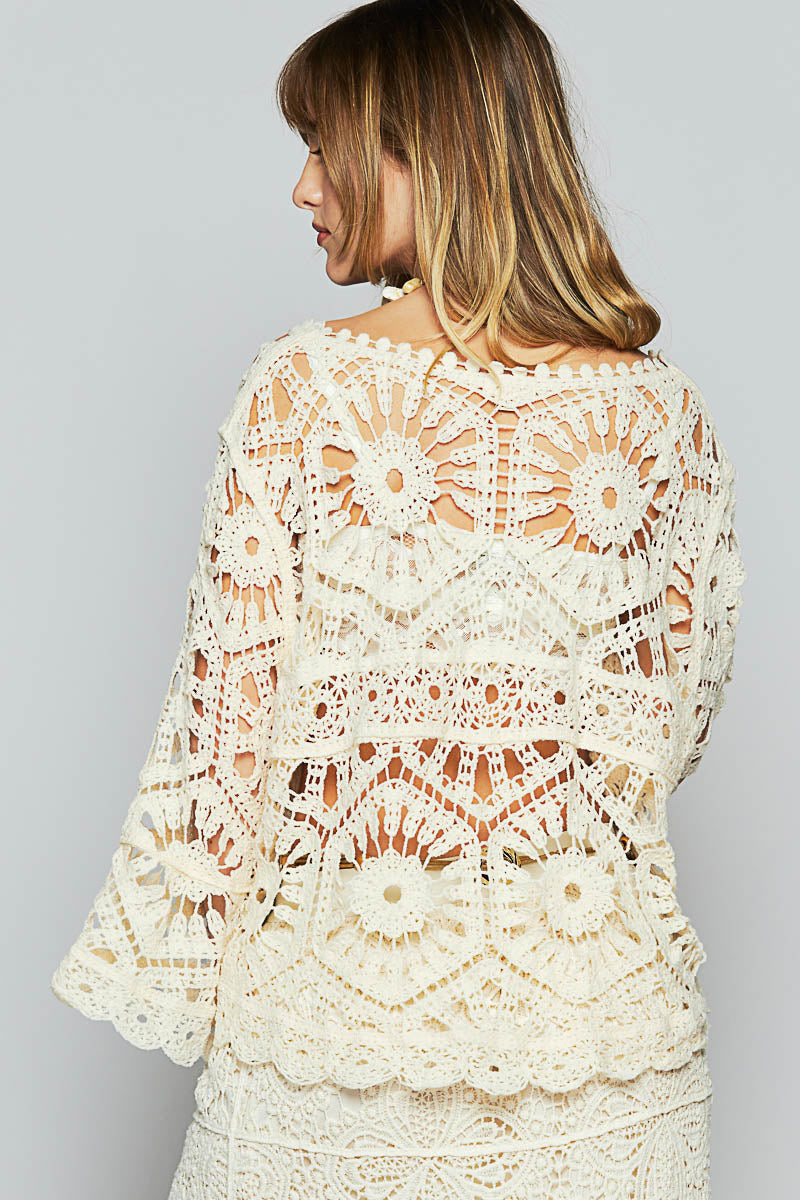 POL Crochet Love Top
