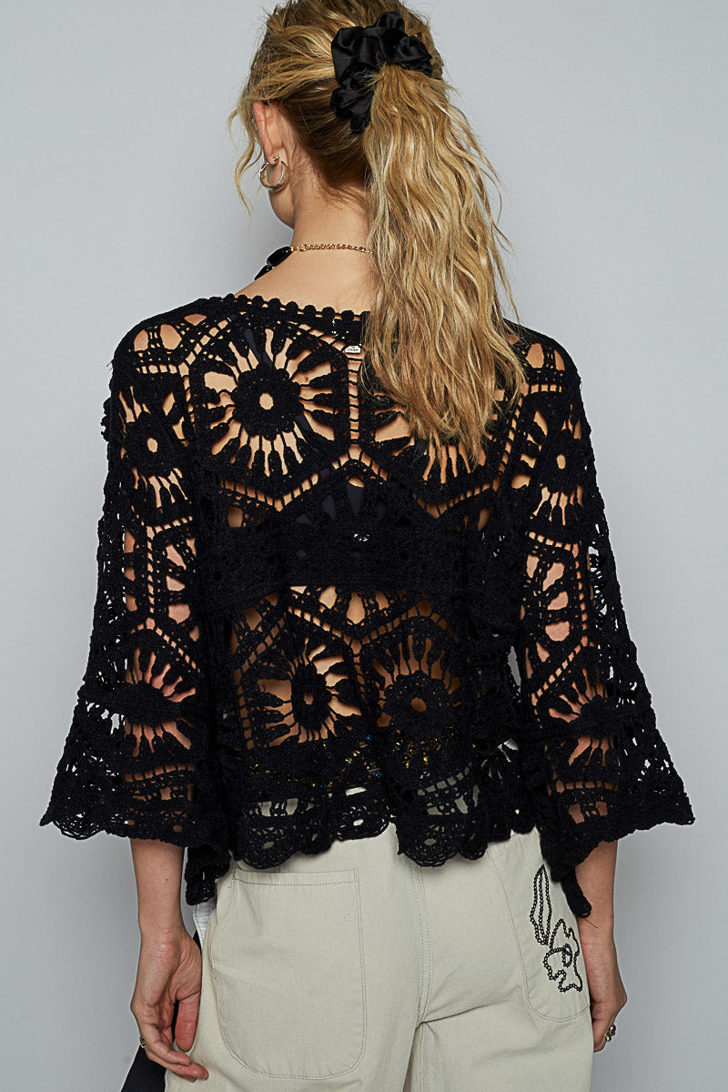 POL Crochet Love Top