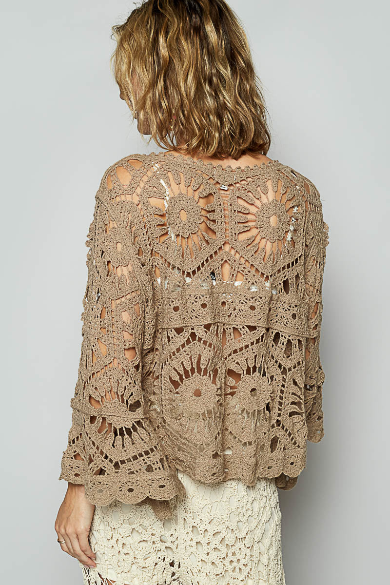 POL Crochet Love Top