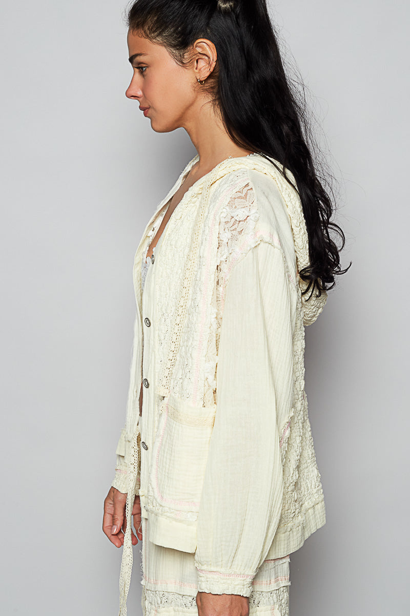 POL Amazing Mixed Media Jacket