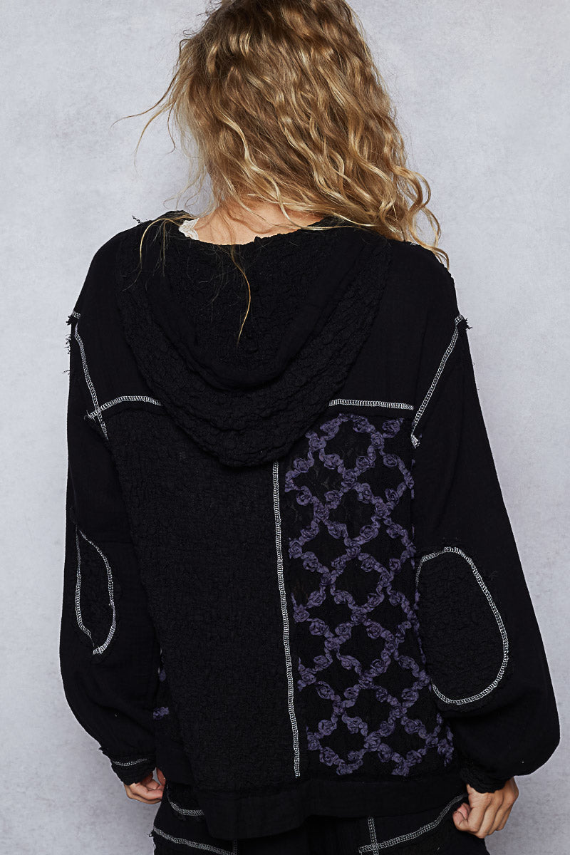 POL Amazing Mixed Media Jacket