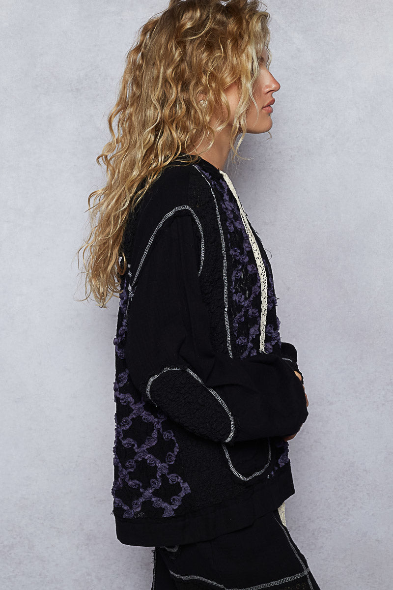 POL Amazing Mixed Media Jacket