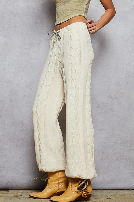 POL Cable Knit Sweater Pants