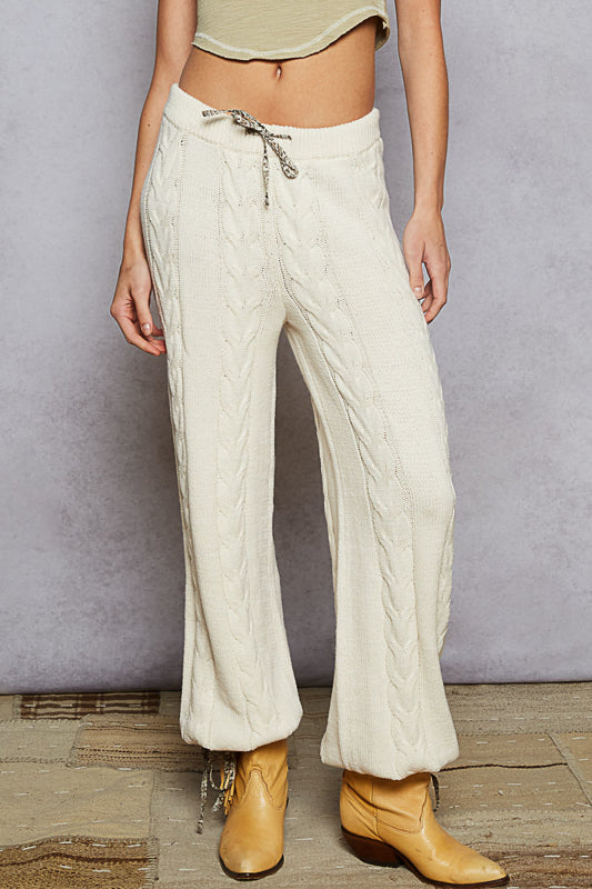 POL Cable Knit Sweater Pants