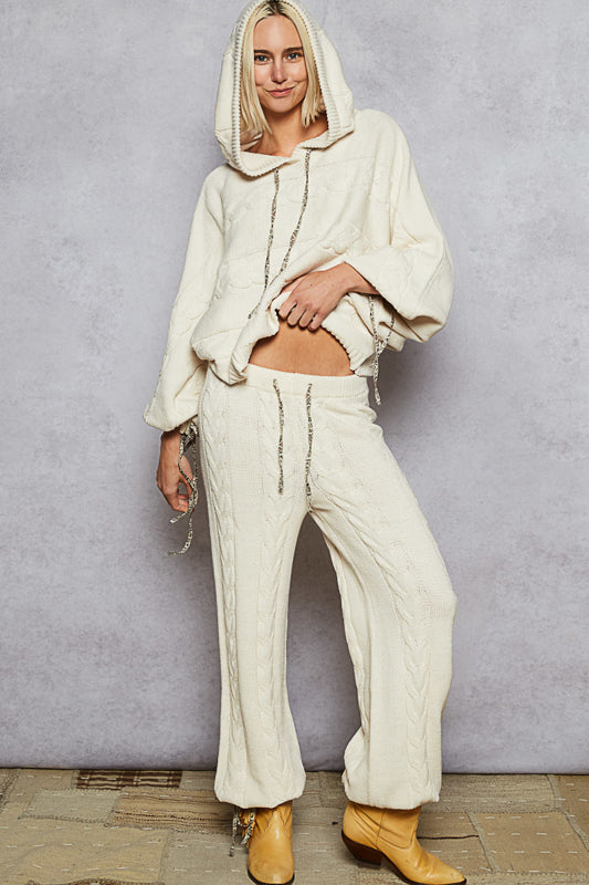 POL Cable Knit Sweater Pants