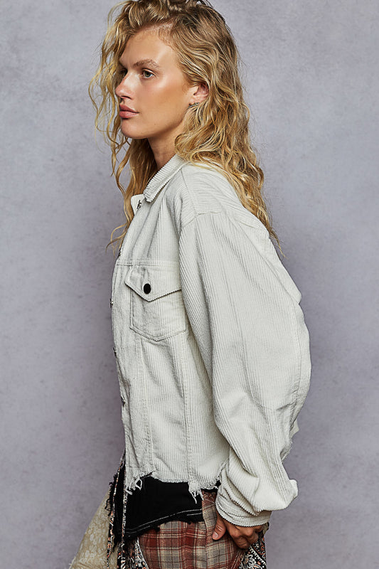 POL Lightweight Cord Relaxed Jacket