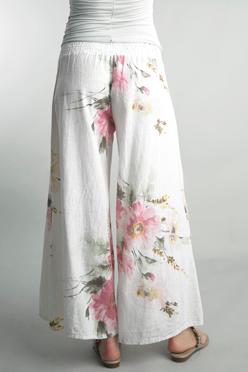 Tempo Paris Pretty Printed Linen Pants