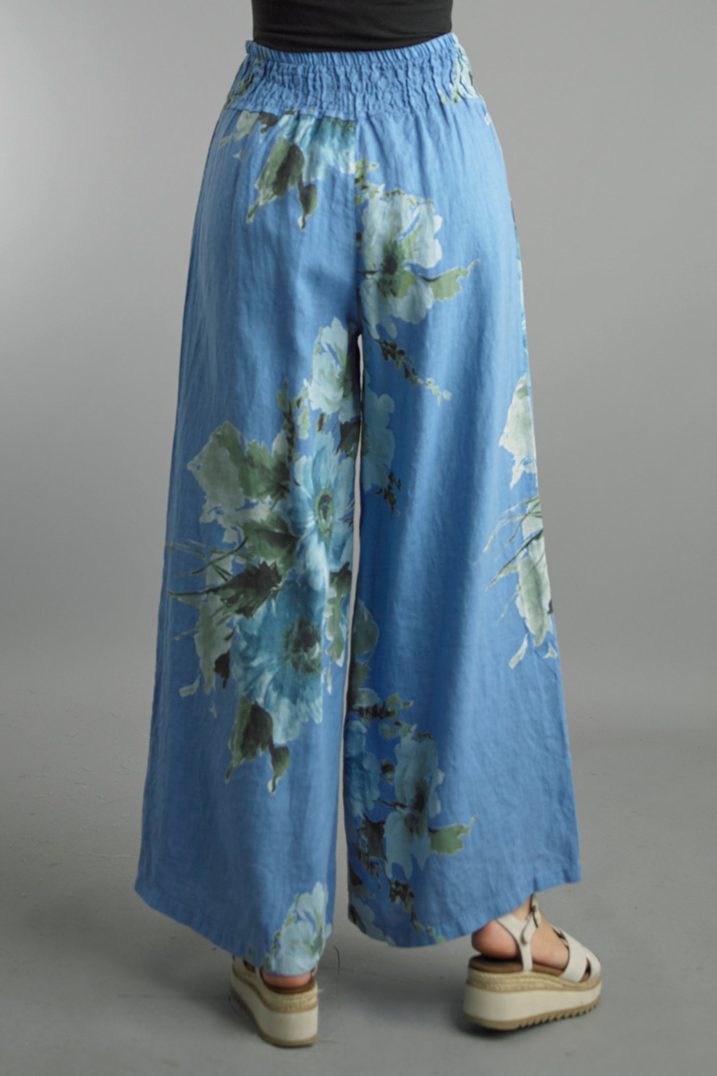 Tempo Paris Pretty Printed Linen Pants