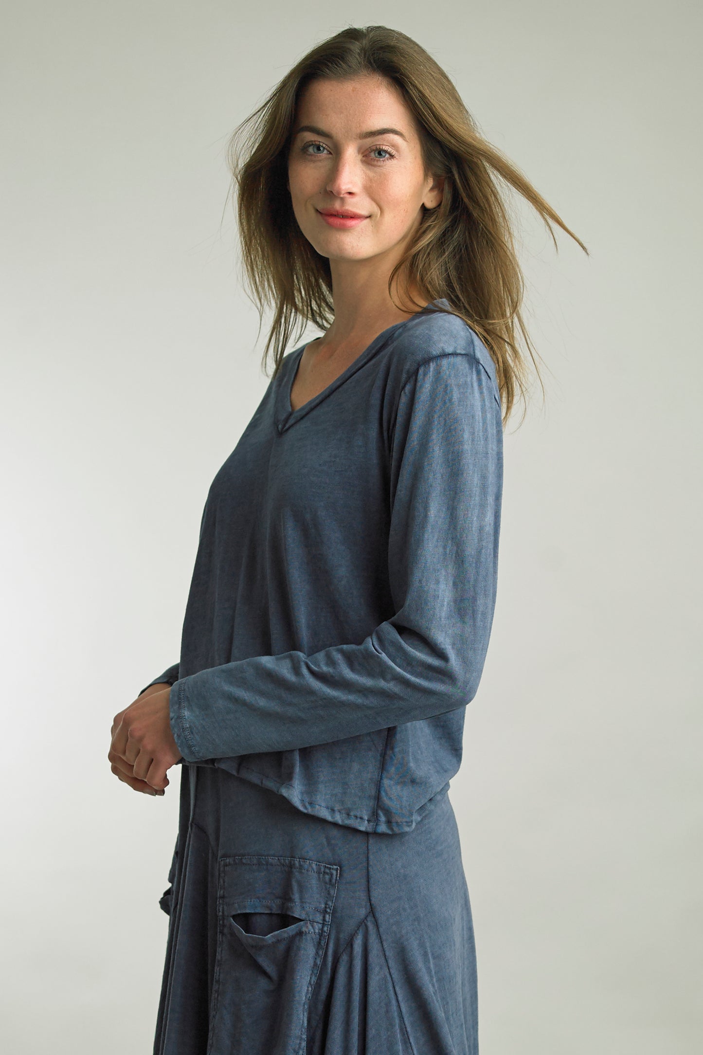 Tempo Paris V Neck Cotton Tee