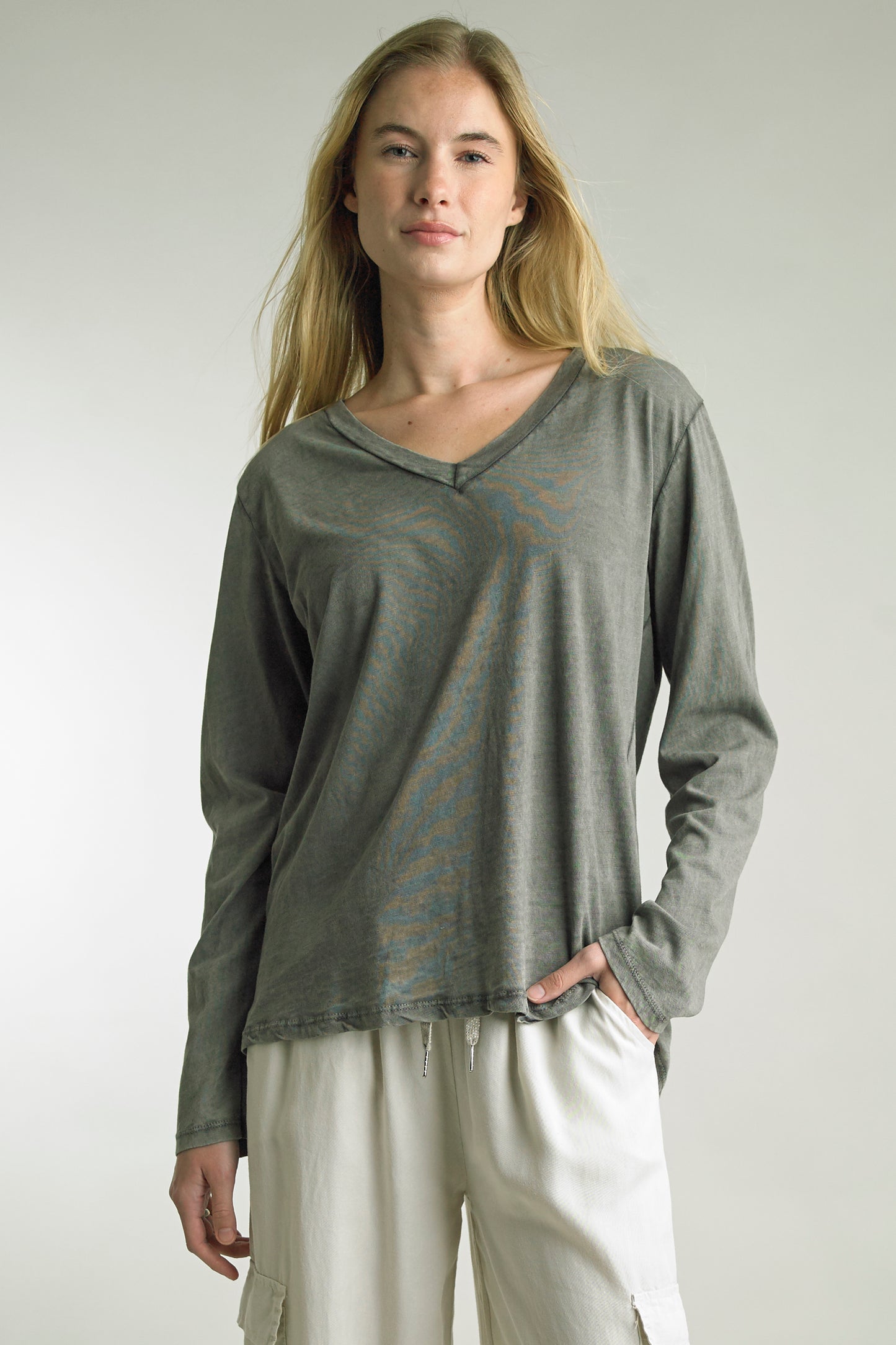 Tempo Paris V Neck Cotton Tee
