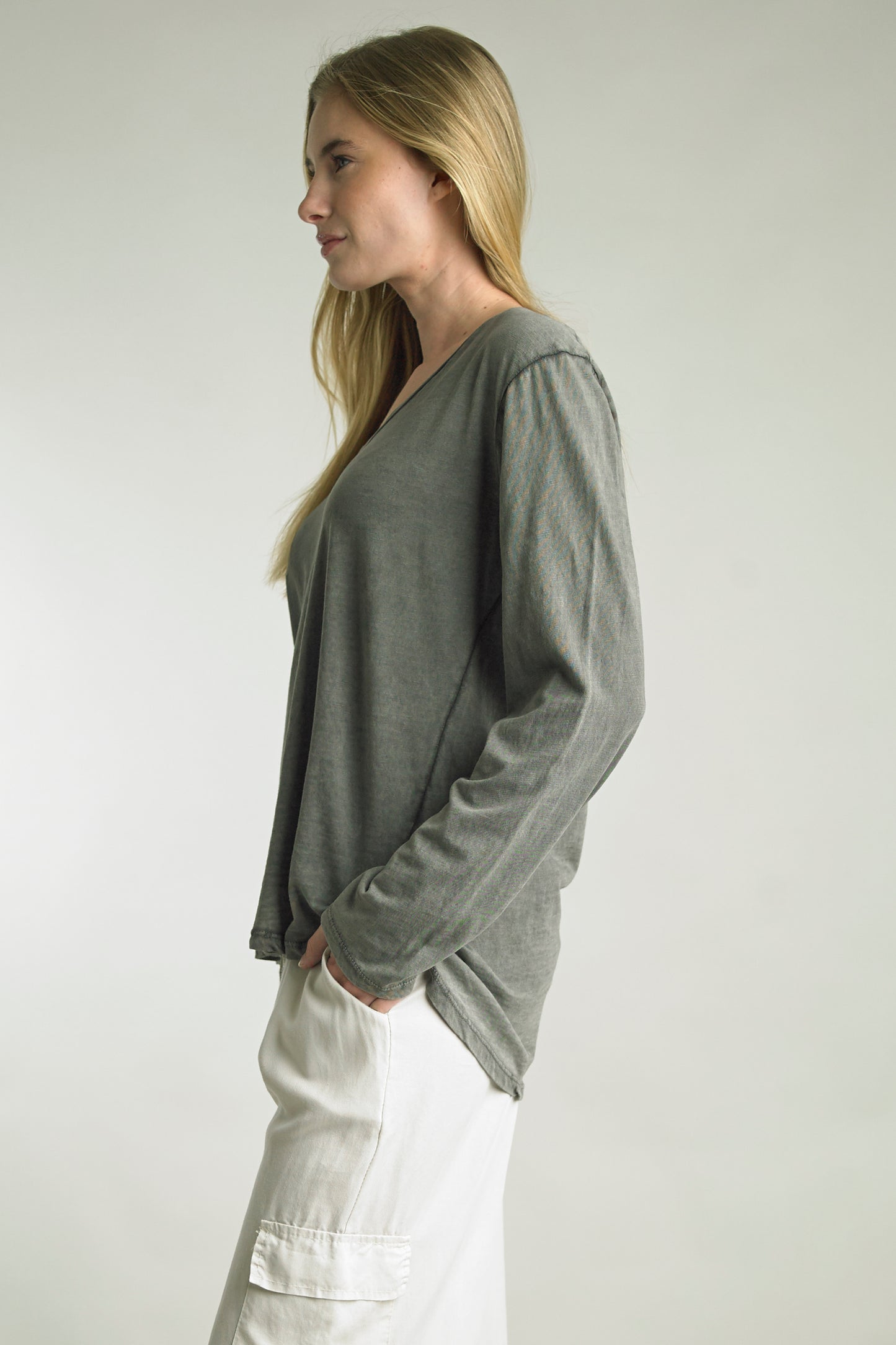 Tempo Paris V Neck Cotton Tee