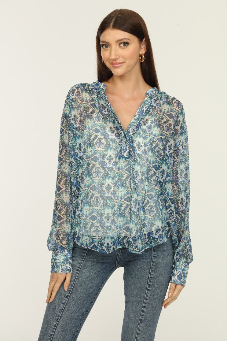 Veronica M Chiffon Kendari Blouse with Cami