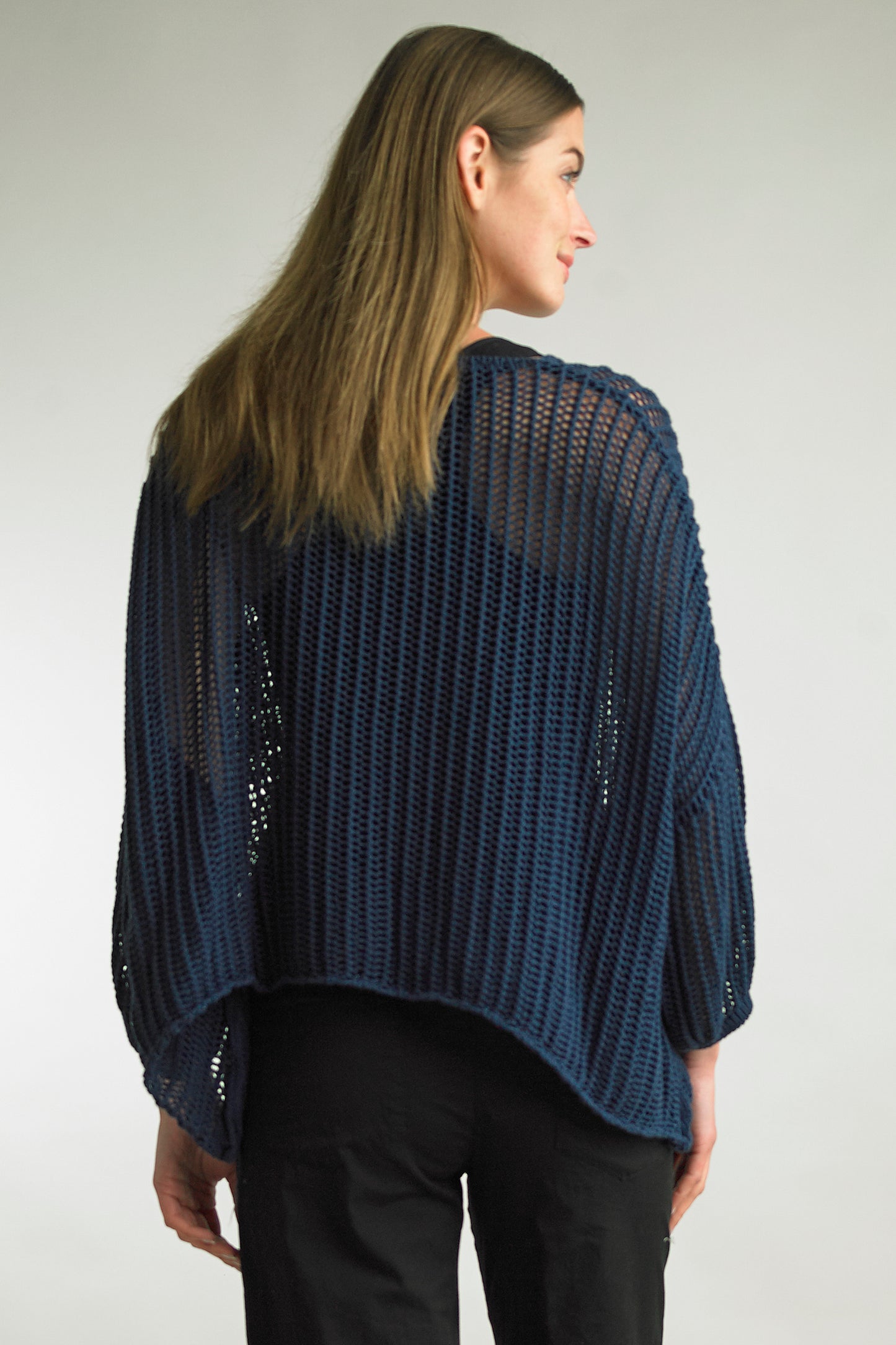 Tempo Paris Crochet Knit Top