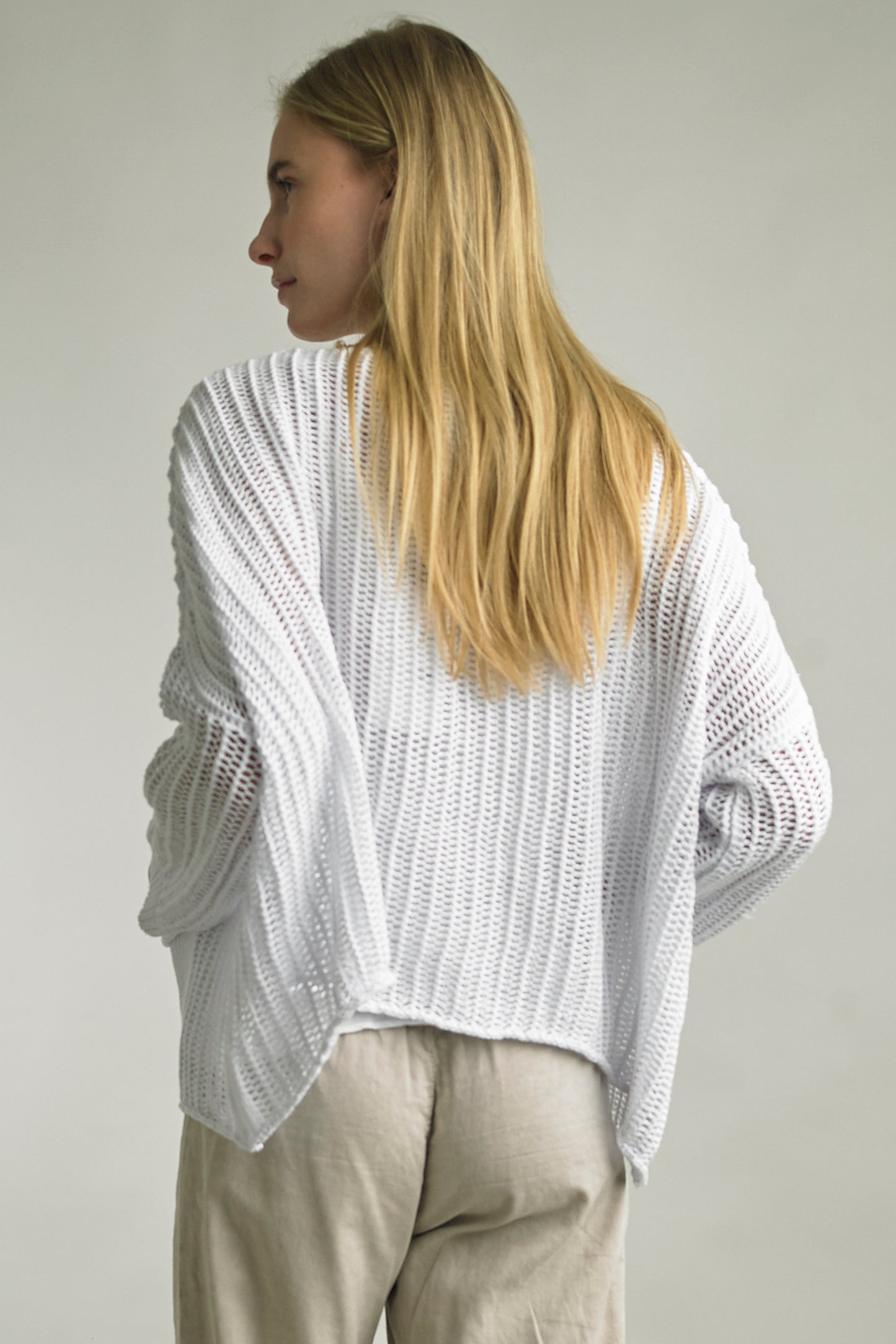 Tempo Paris Crochet Knit Top