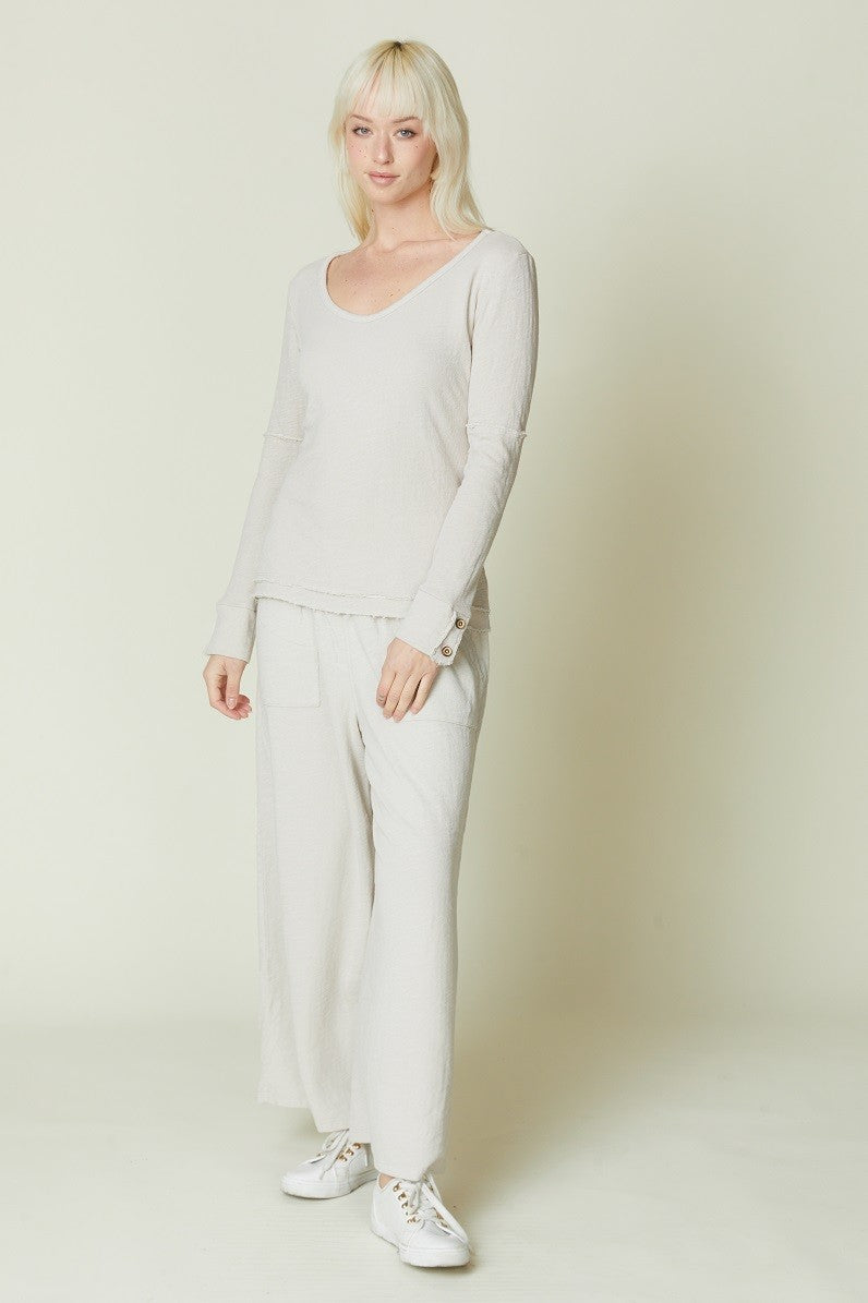 American Able 2 Button Cuff Top