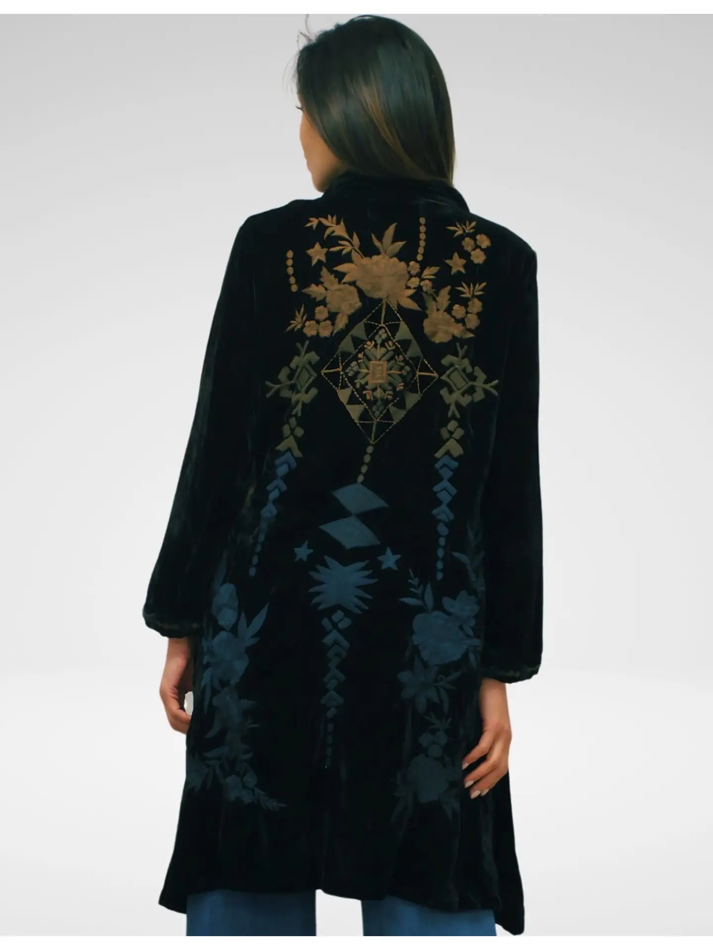 Caite & Kyla Laina Velvet Jacket