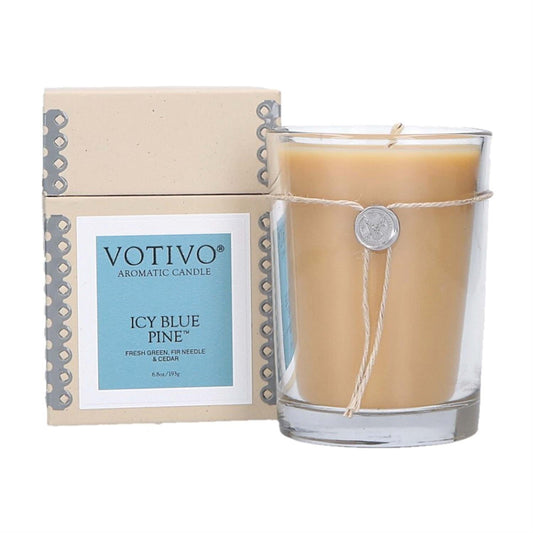 Votivo Icy Blue Pine Soy Candle