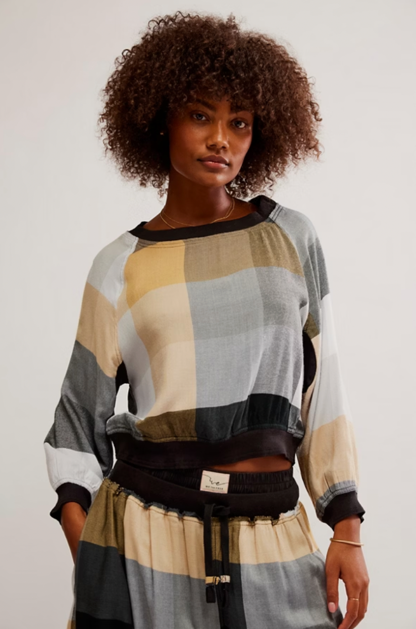 Free People Sugar Cookie Flannel Top - XSMALL
