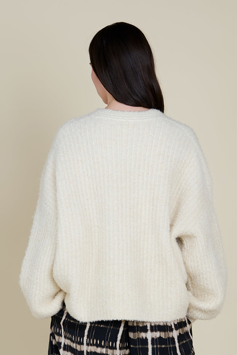 Grade & Gather Curly Yarn Cardigan