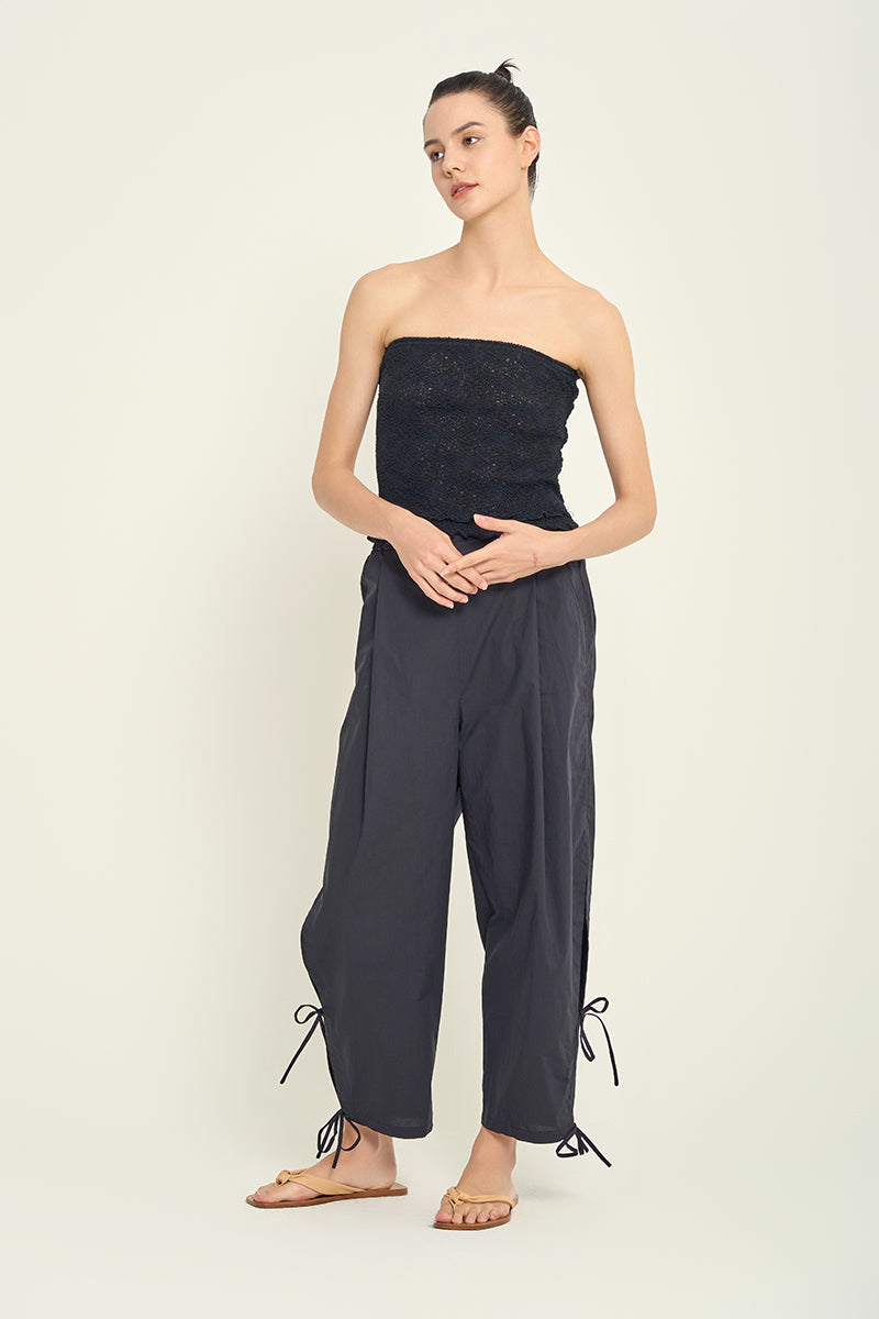 Grade & Gather Cotton Side Tie Pants at Leaf Boutique