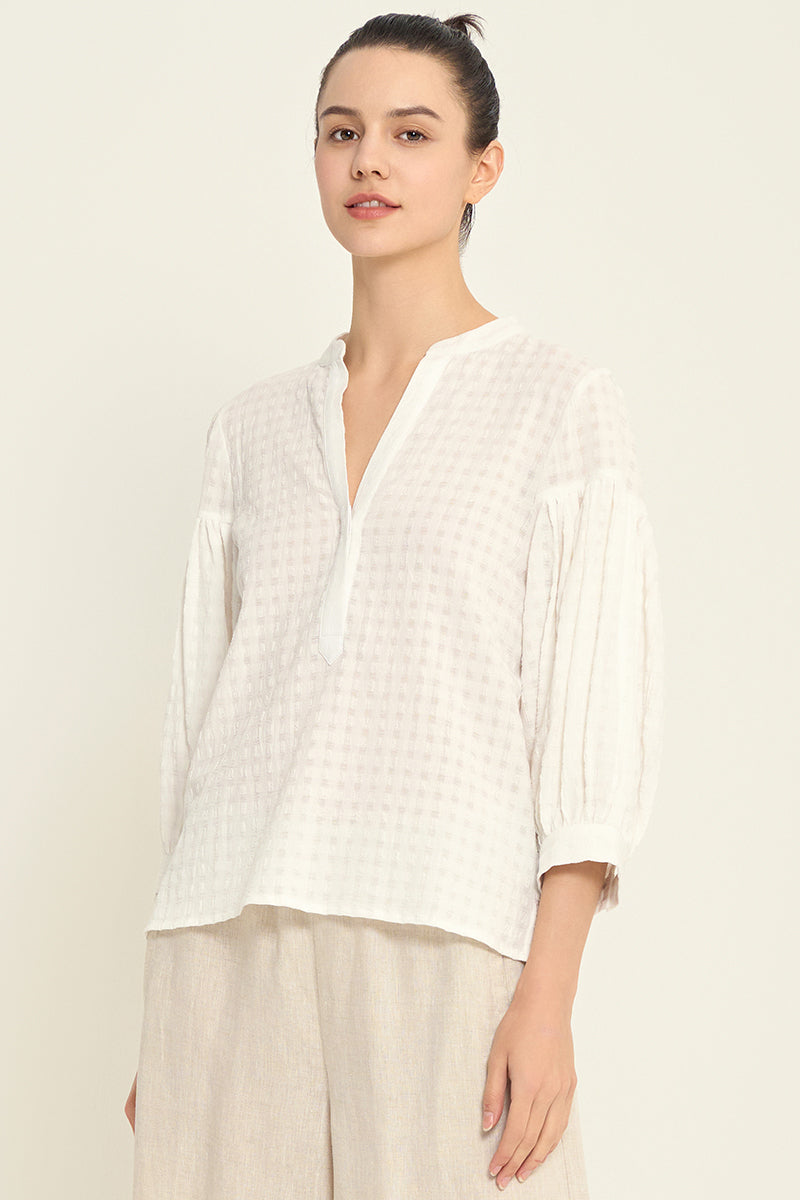 Grade & Gather Shadow Gingham Blouse