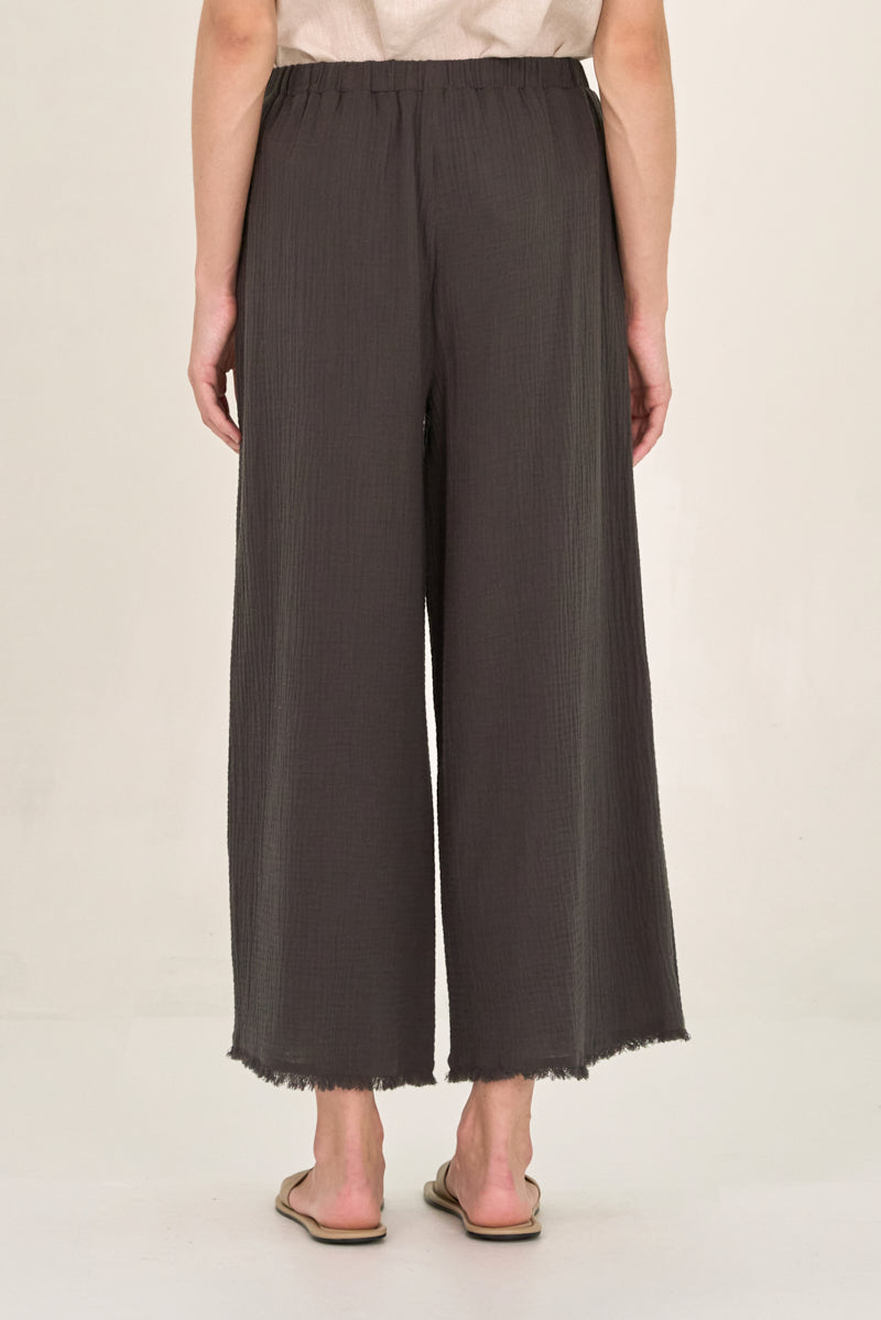 Grade & Gather Raw Edge Gauze Pants