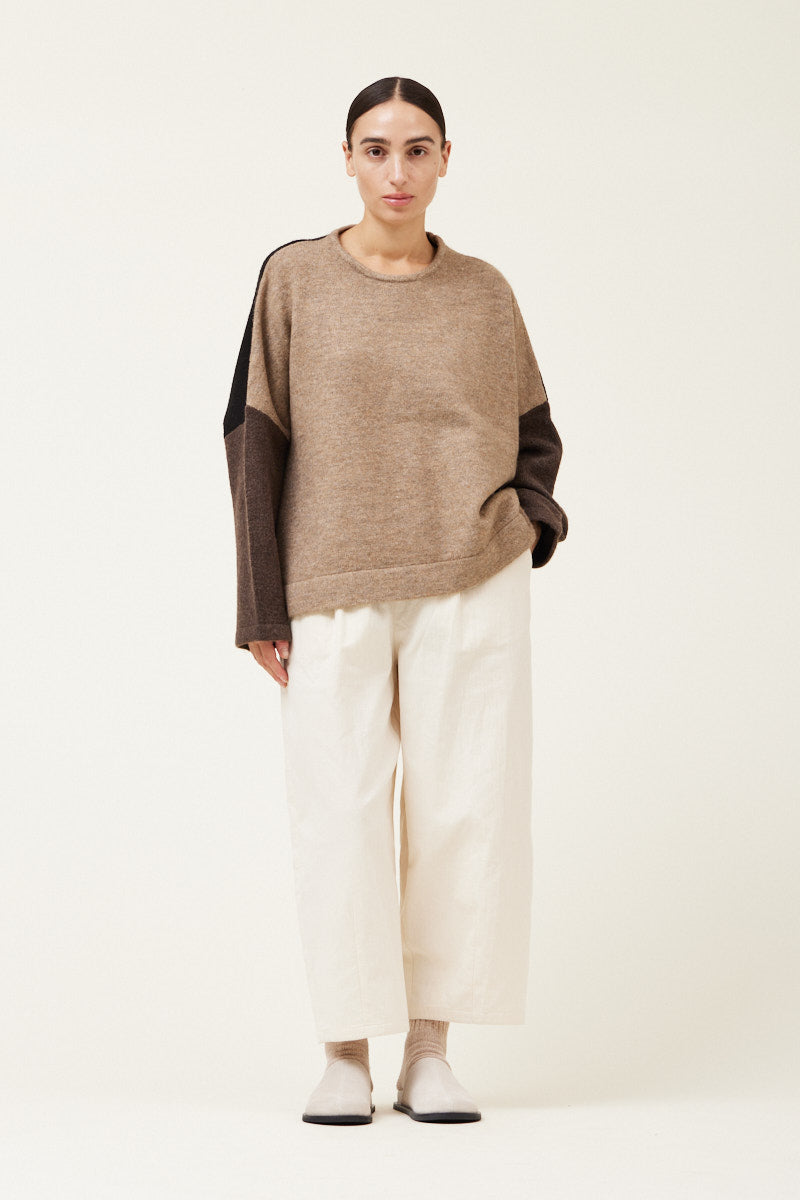 Grade & Gather Color Block Pullover Sweater - MEDIUM