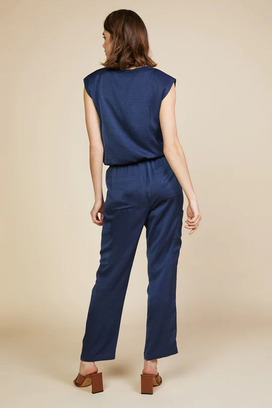 Skies Are Blue Relaxed Utility Pintuck Pants - LARGE