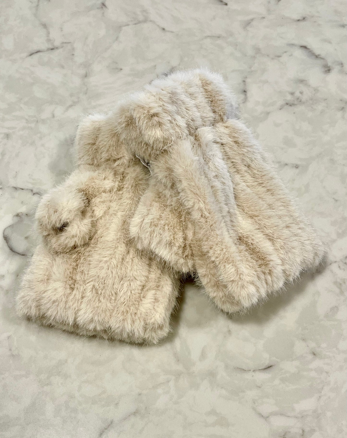 Lux Faux Fur Fingerless Gloves