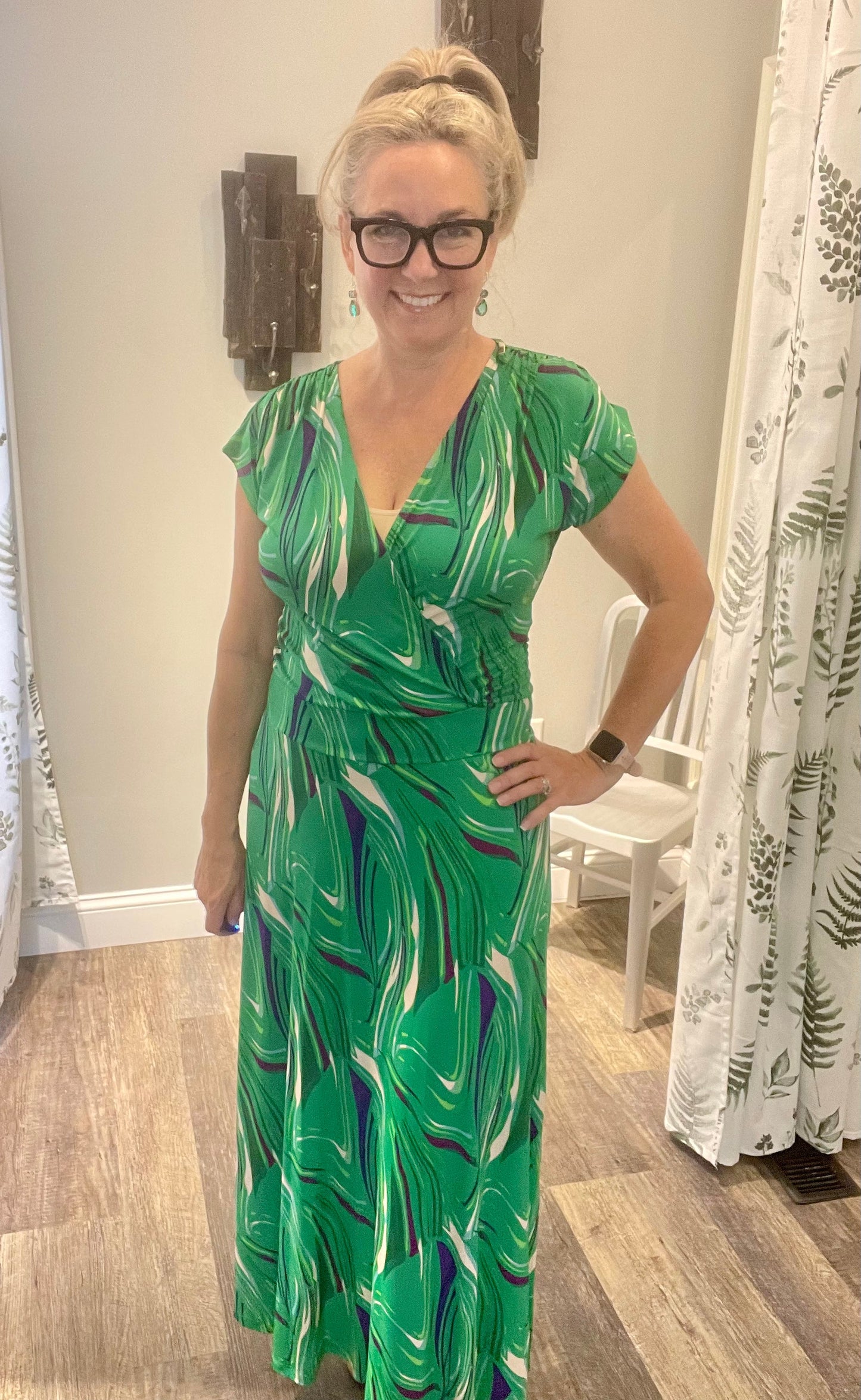 Veronica M Surplice Maxi Gail Dress