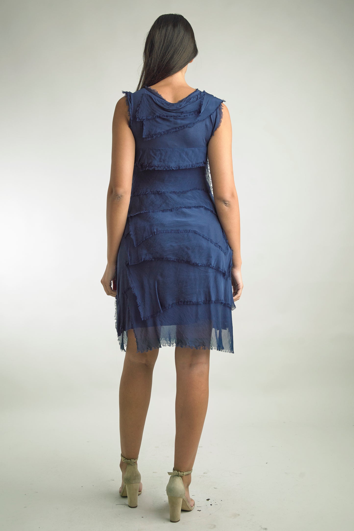 Tempo Paris Tiered Silk Dress