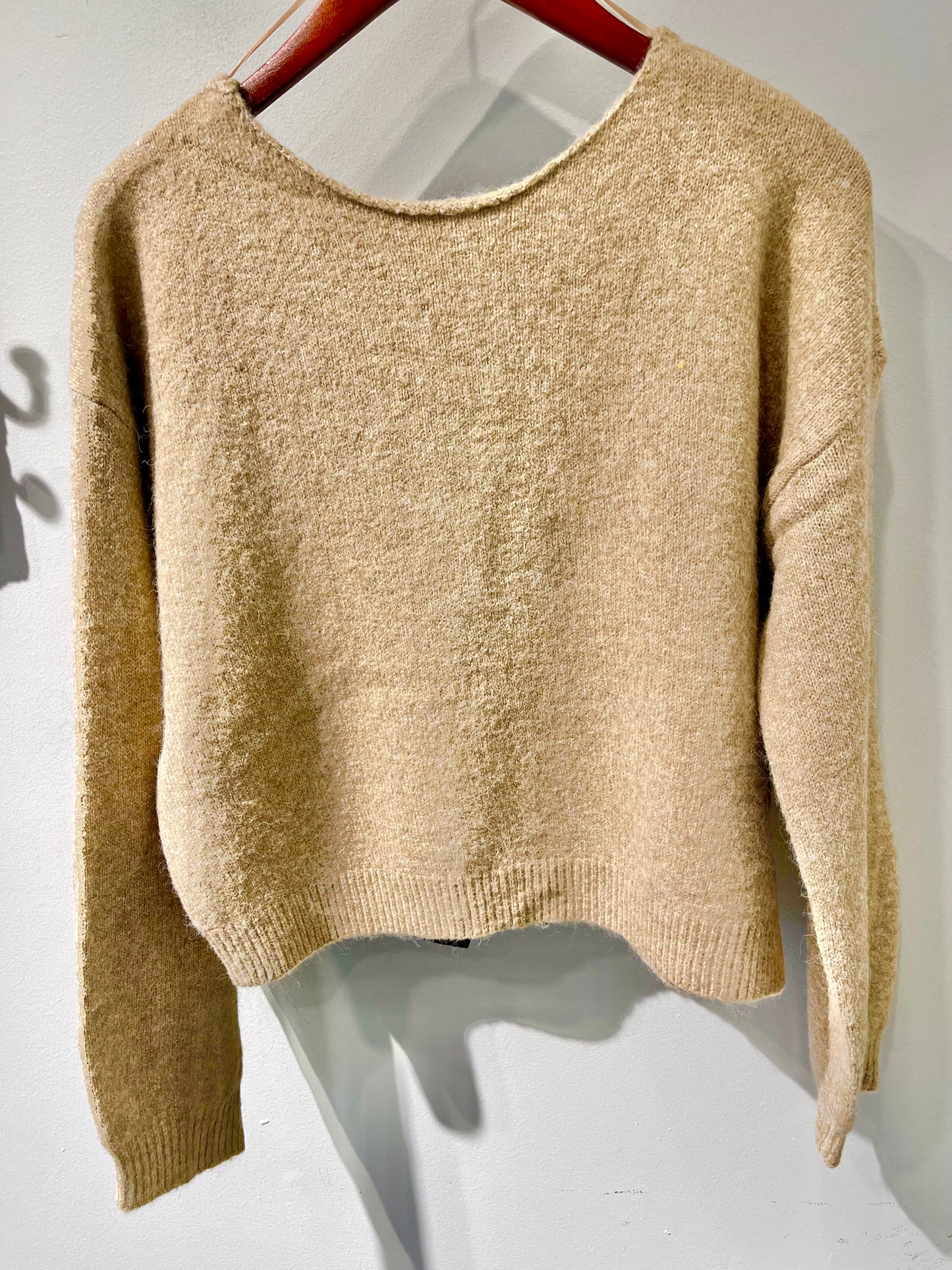 Mine LA Back Velvet Bow Sweater