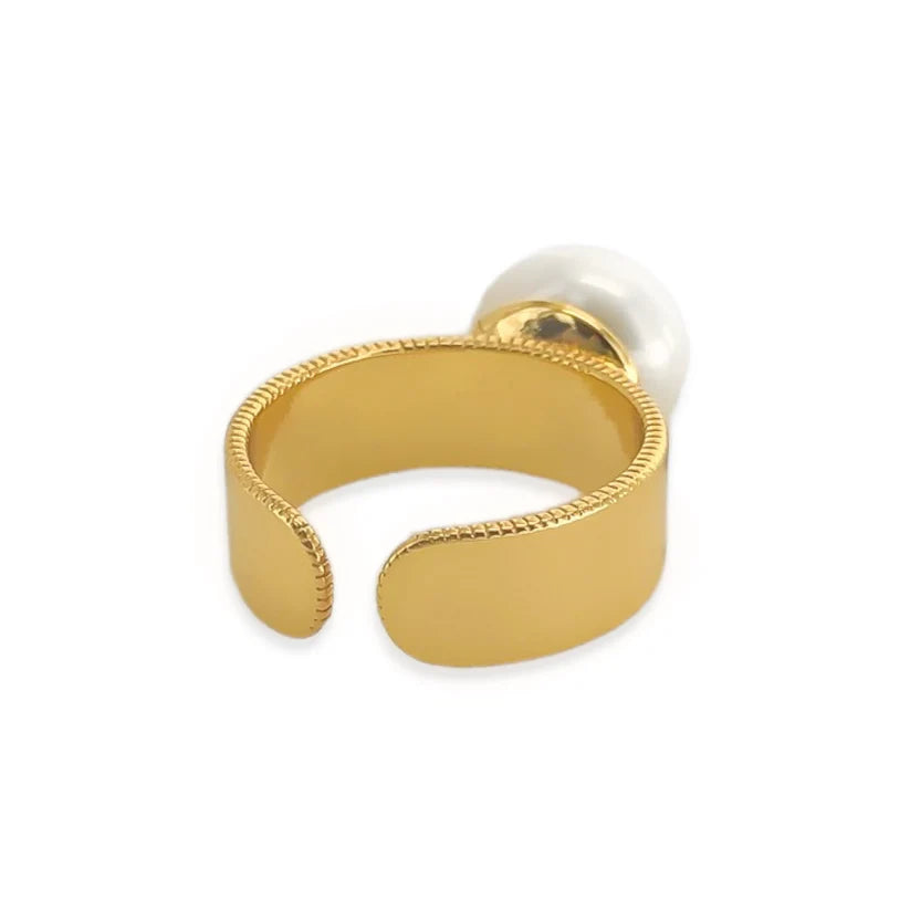 Genuine Pearl Bobble Ring