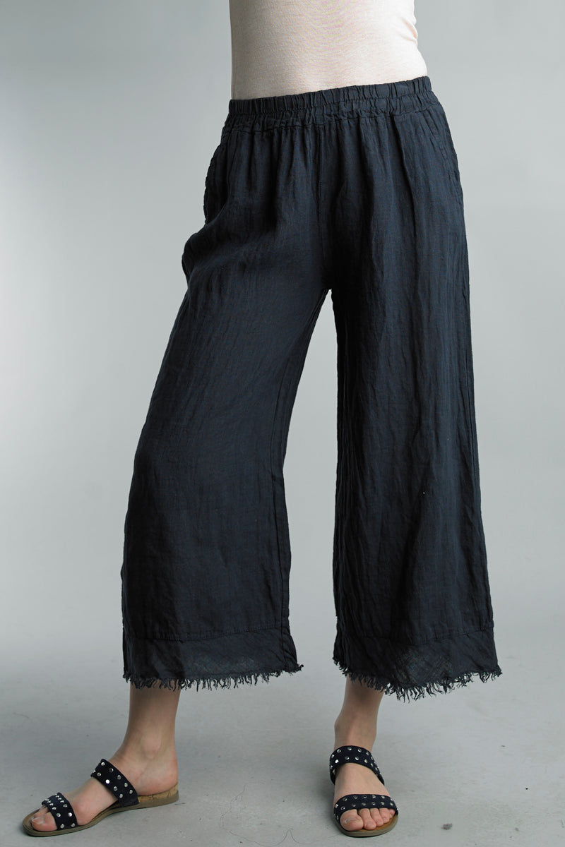 Tempo Paris Fringe Edge Linen Pants – Leaf Boutique