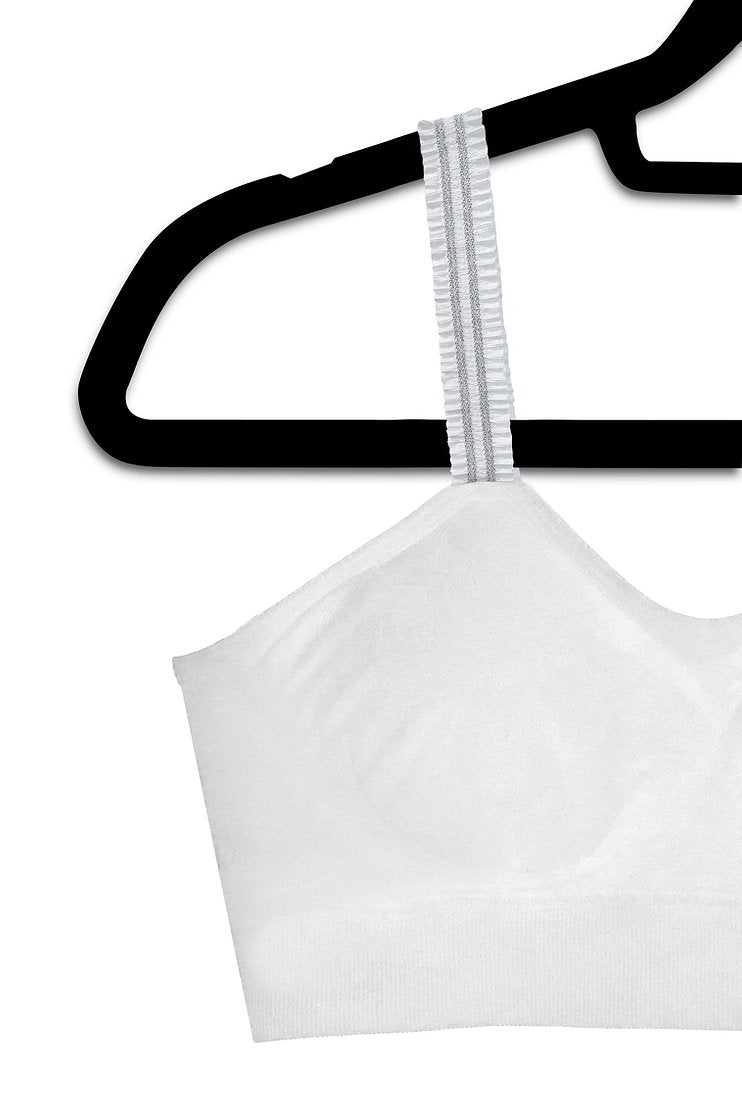 Strap-Its White Ruffle Bra