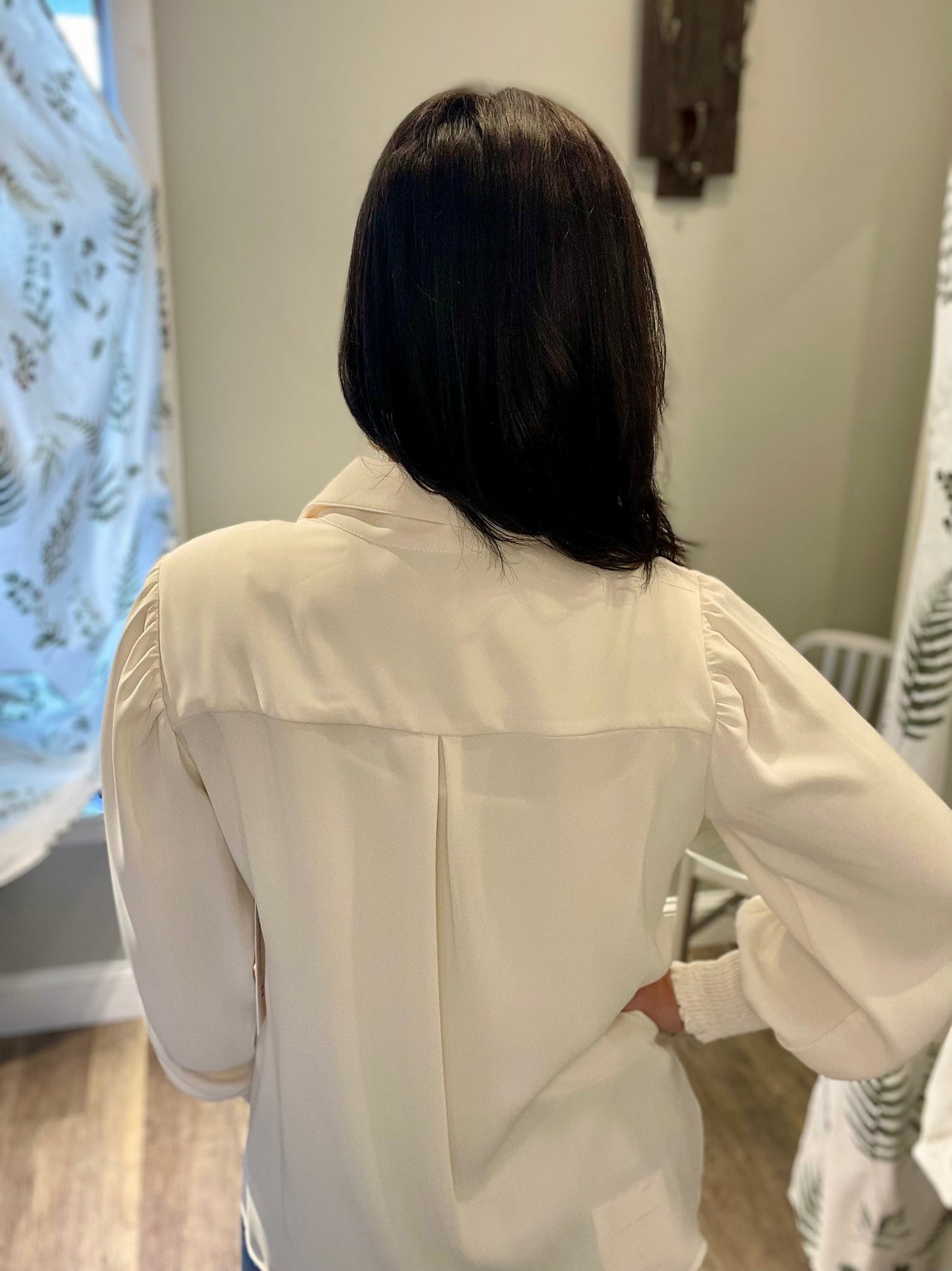 Veronica M Pilitan Collar Button Blouse - MEDIUM