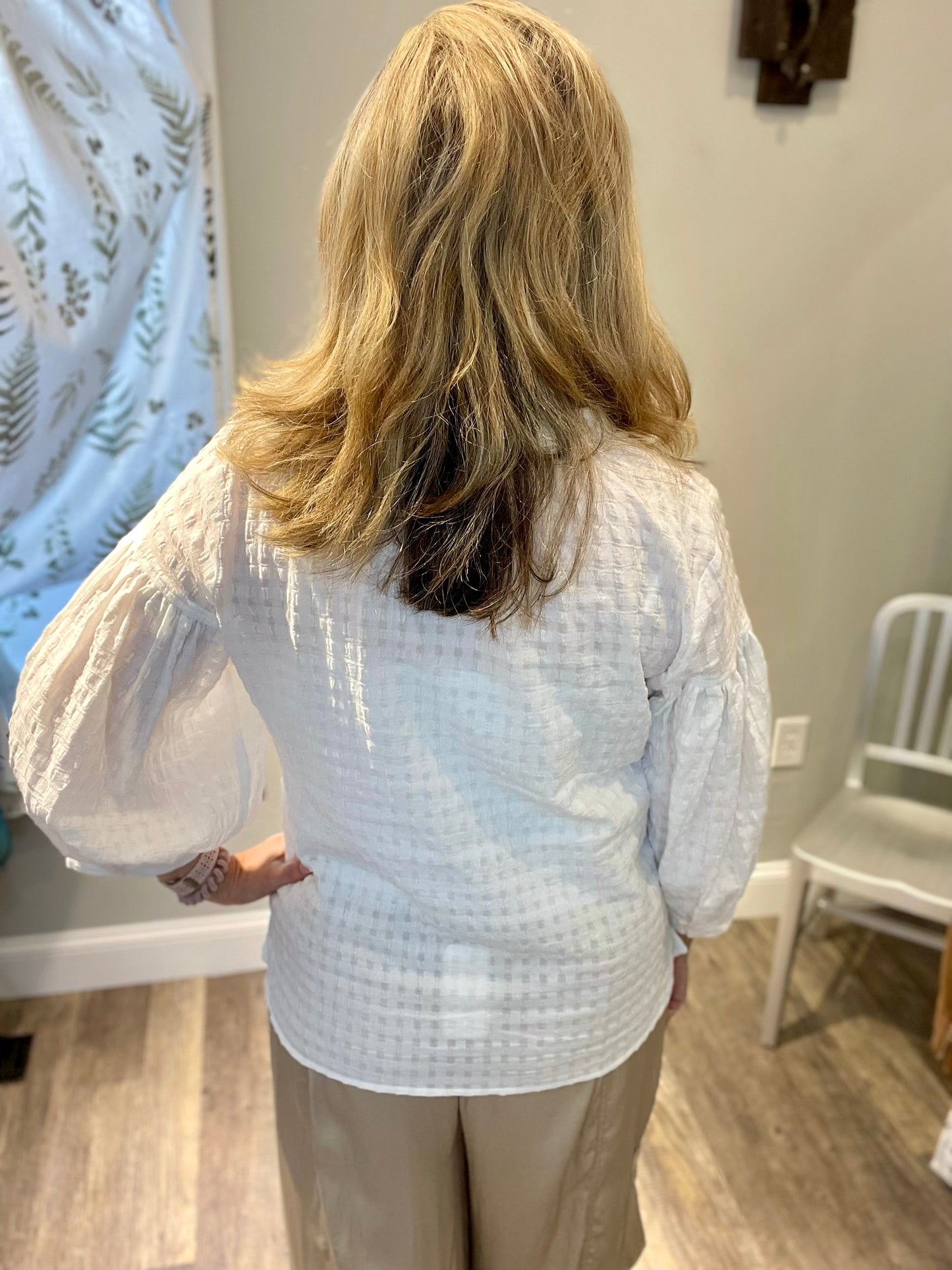 Grade & Gather Shadow Gingham Blouse