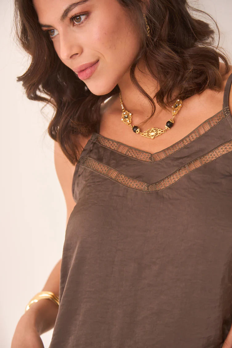 Nekane Lingerie Style Tank Top