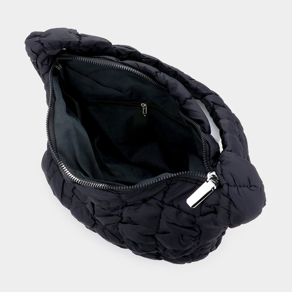 Quilted Puffer Tote / Shoulder Bag Cloud Bag