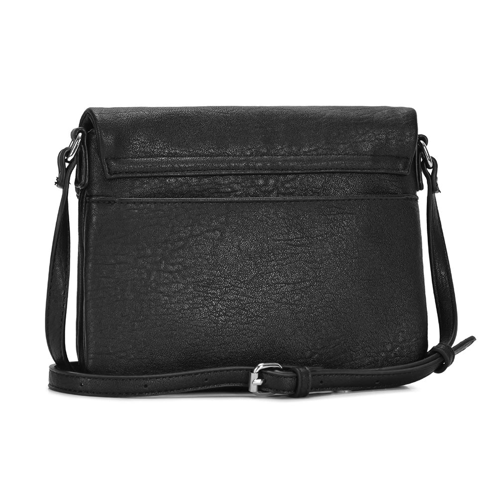 Faux Leather Envelope Crossbody Bag