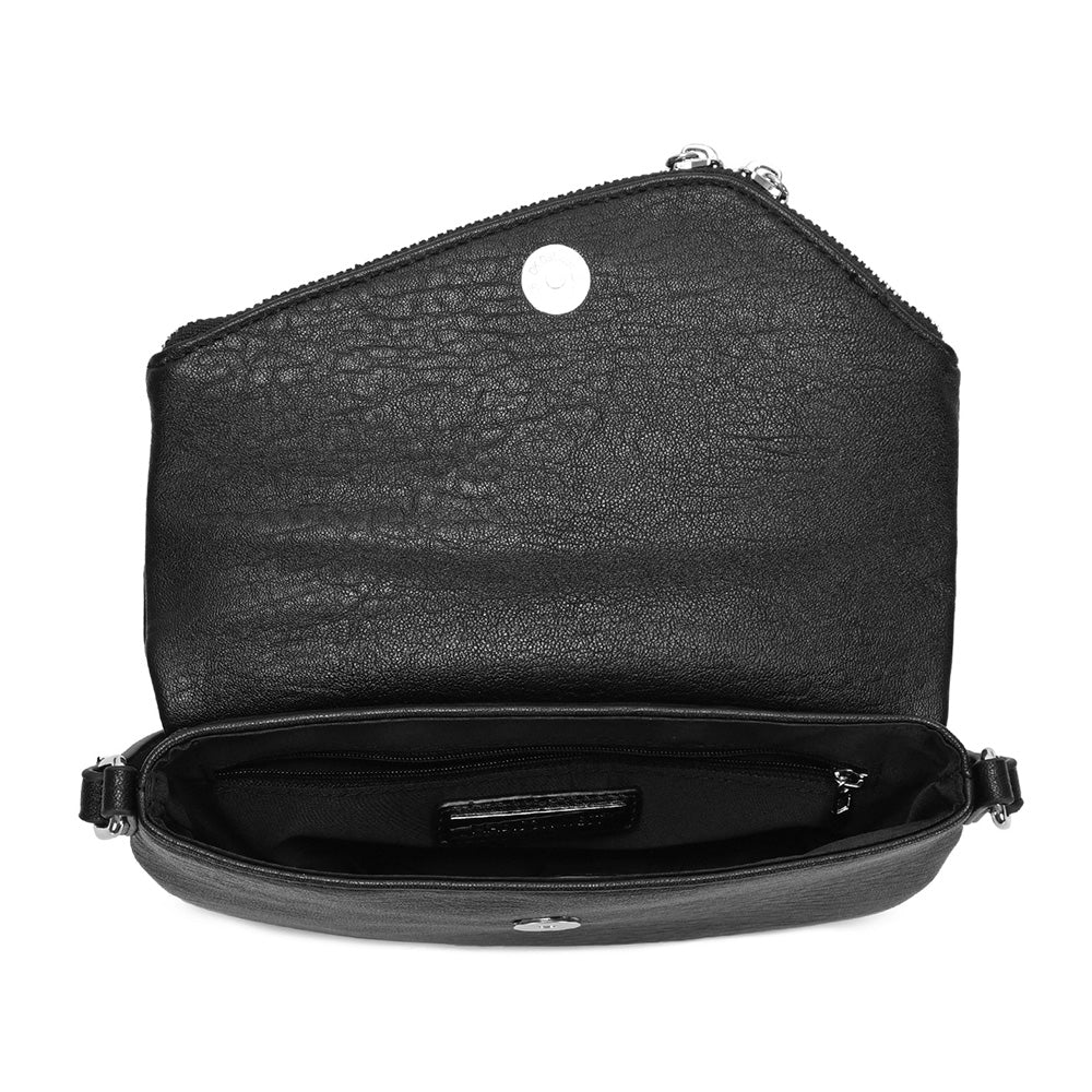 Faux Leather Envelope Crossbody Bag