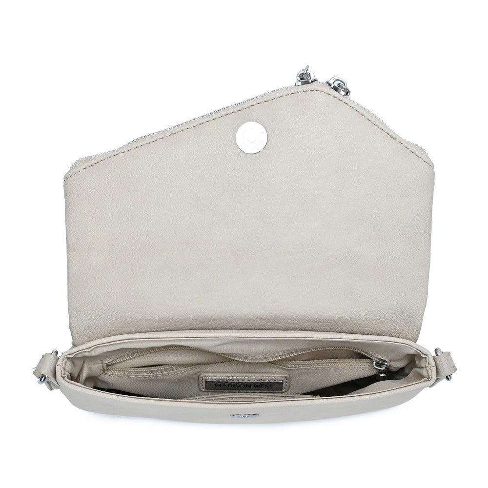 Faux Leather Envelope Crossbody Bag