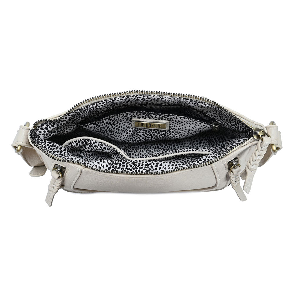 Faux Leather Compact Crossbody Bag