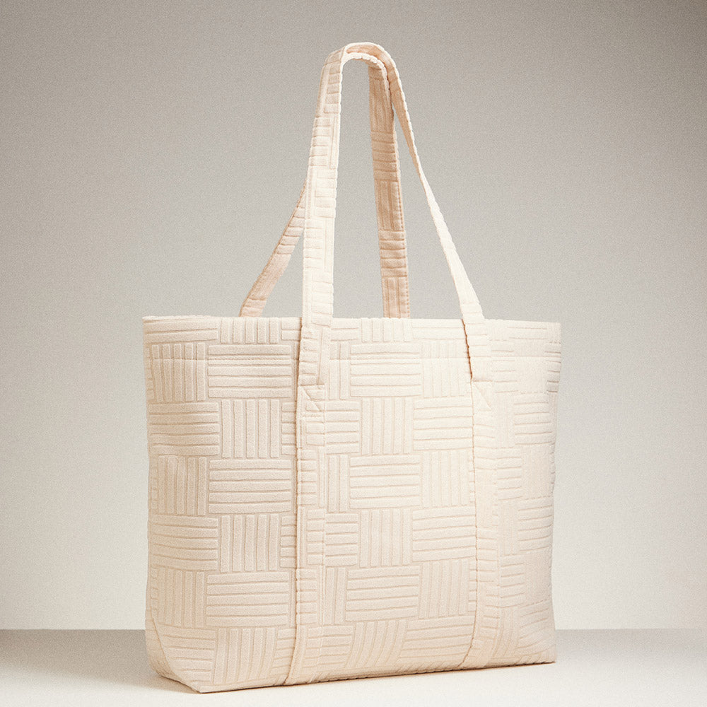 Grid Pattern Everyday Tote Bag