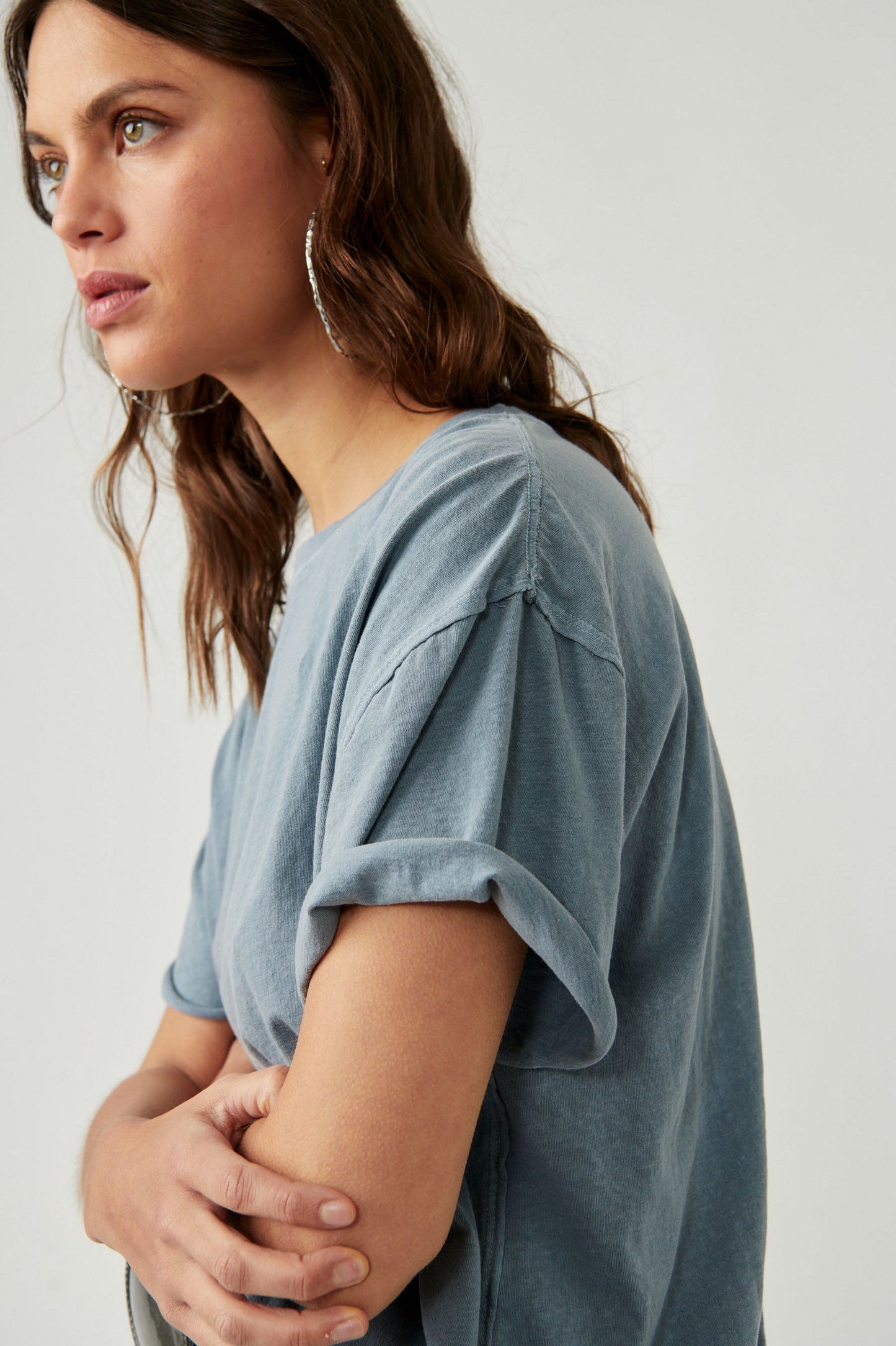 Free People Cotton Nina T Shirt Top