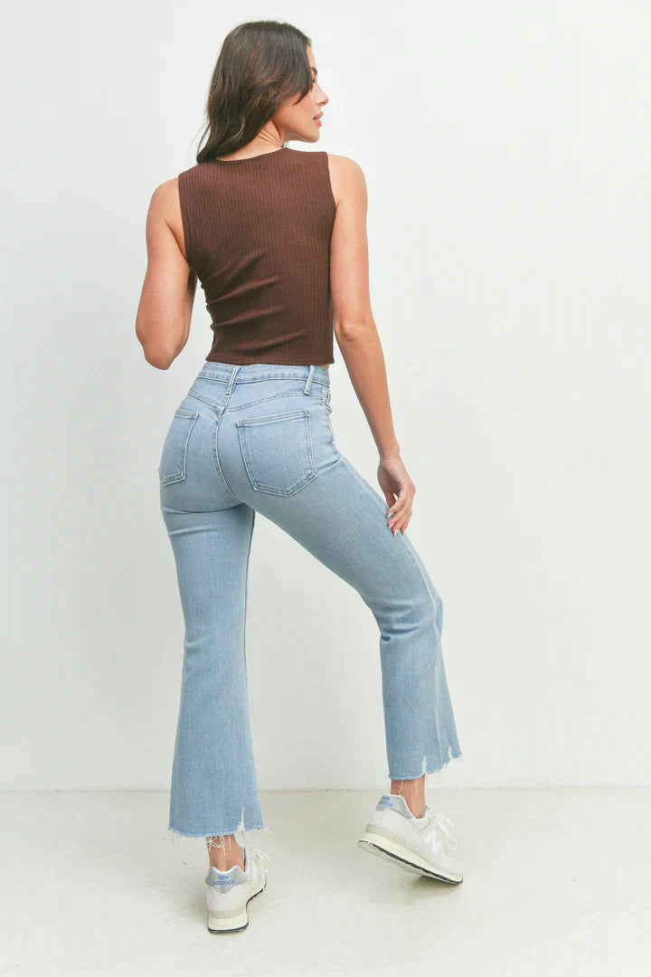 Just Black Nantucket Crop Flare Jeans